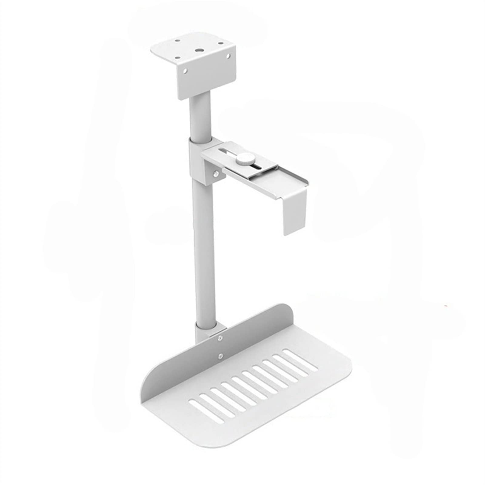 Soporte para PC bajo escritorio ajustable con giro de torre completo