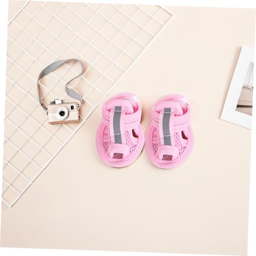 Sandale pour animaux de compagnie chiot 12 pièces rose - 6