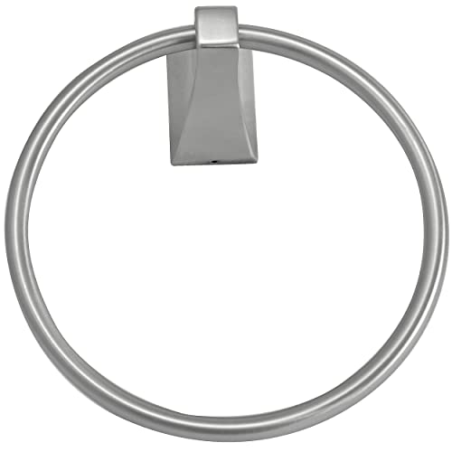 Paradise Bathworks 64028 Shangri-La Towel Ring, 1 Count (Pack of 1), Satin Nickel