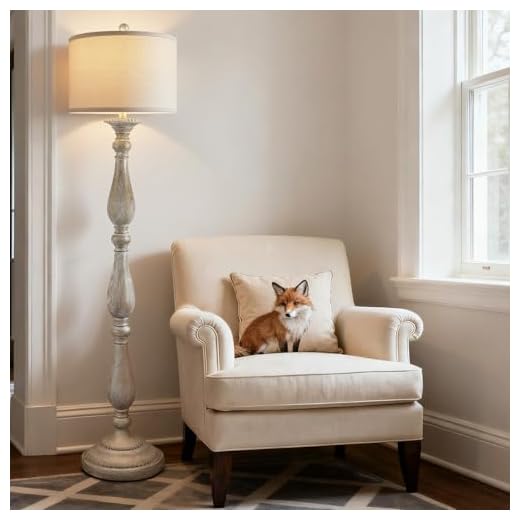 Vintage Farmhouse Standing Floor Lamp