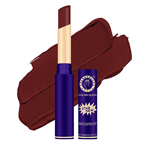 Image of Colors Queen Queen Lips Matte Lipstick | Long Lasting Lipstick Waterproof Highly Pigmented with Smooth Application | Smudge Proof Lipstick for Women (42 - Browny)