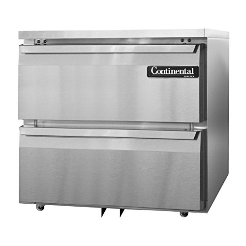 Continental Refrigerator DLF32-SS-U-D Designer Line Single Section Undercounter Freezer, 32