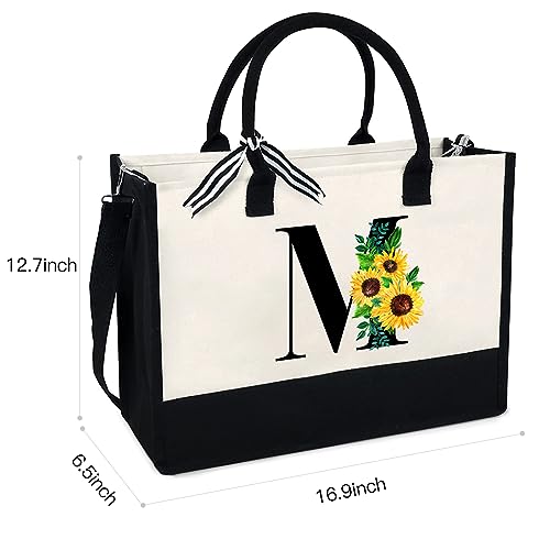 Bolso Tote con Cremallera, Monograma 13oz para Mujer miniatura 4