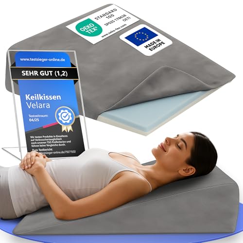 Velara Keilkissen Bett 60 cm breit | Made in Europe | innovatives...