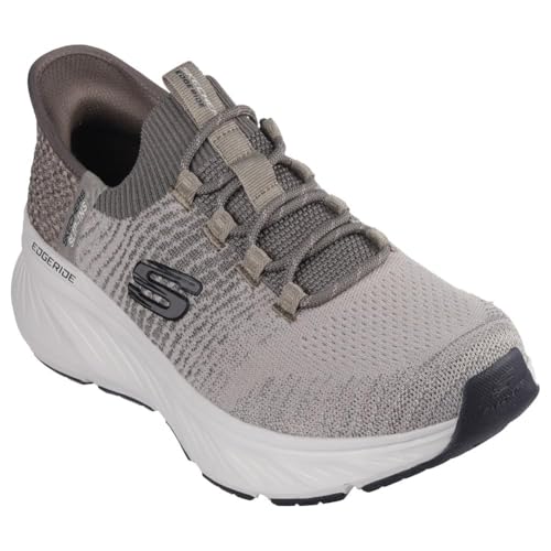 Skechers Men's Edgeride Raygo Hands Free Slip-in Sneaker, Taupe, 6.5