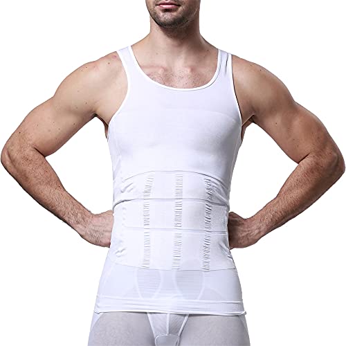 GKVK Mens Slimming Body Shaper Vest Shirt Abs Abdomen Slim2