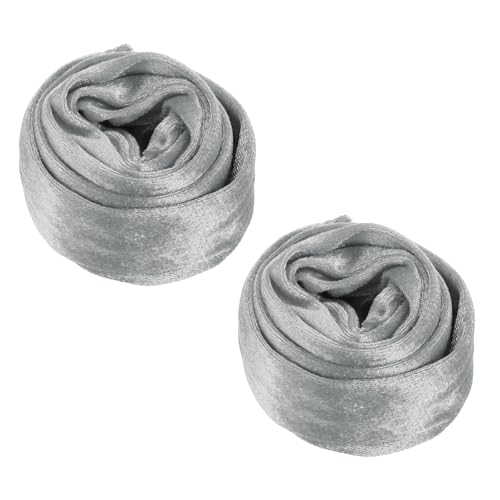 Cache-cordon en velours gris PATIKIL gaine textile haut de gamme lustre