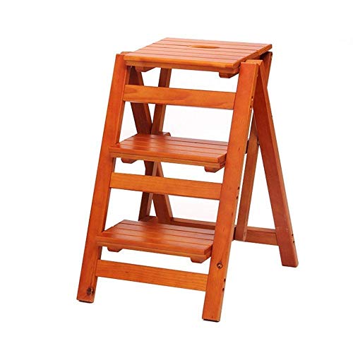Taburete multifunción de madera para escalar en casa y decorar rincones de forma práctica 2