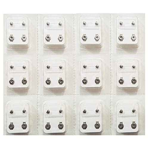 Image of 3MM Heart Allergy free Stainless Steel Piercing Ear Stud (12 Pair) | Ideal for everyday wear