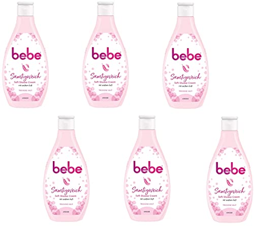 bebe Lot de 6 gels douche doux et veloutés - Pour peaux sèches - 250 ml