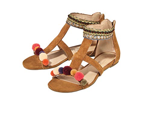 Preisvergleich Produktbild Esmara by Heidi Klum Damen Ledersandalen Sandalen Leder Sommerschuhe Braun 38