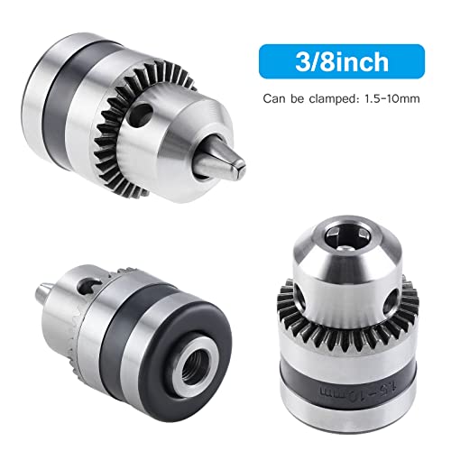 WiMas Handbohrmaschine Manueller Kurbelbohrer 3/8 Zoll (1.5mm-10mm) Doppelritzeln Handbohrer Spannfutter mit 2PCS Bohrer für Kunststoff Acryl Holz Leiterplatte Stanzen