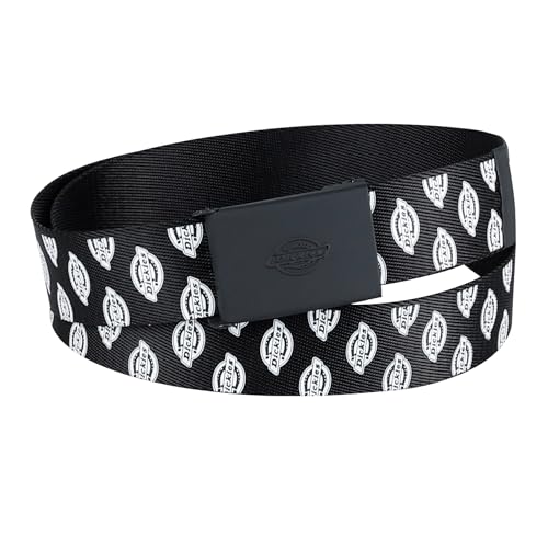 Ceinture en tissu Dickies L femme avec boucle plaque noire