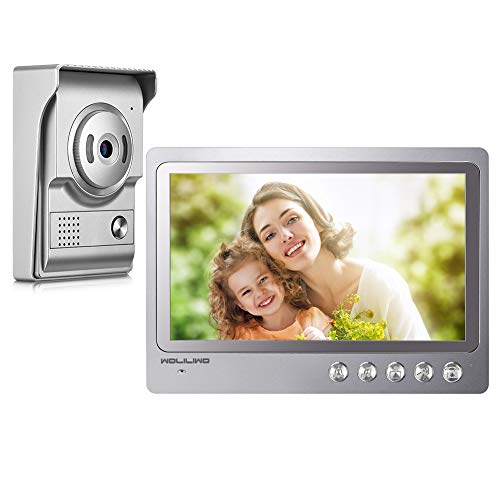 Wired Video Intercom System,Wired Video Doorbell Door Phone Intercom System Kit 1-Camera 1-Monitor