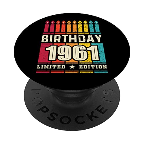 1961 Popsocket para teléfono edición limitada 1961 cumpleaños 1961 PopSockets PopGrip Intercambiable