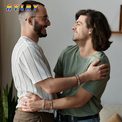 Rainbow Bracelet Pride Bracelets for Women Men Stretch Rainbow Bracelets LGBTQ Stuff LGBT Jewelry Accessories Gifts for Pride Month Decorations4