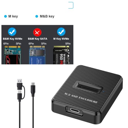 Docking Station M.2 NVMe a USB C con soporte dual 10Gbps miniatura 3