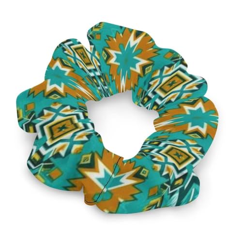 High Elastic Girl Women Aztec Coil Scrunchies