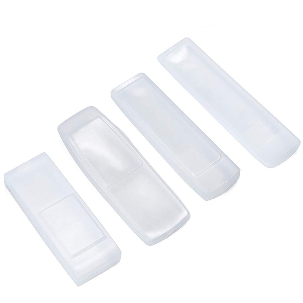 Set Da 4 Custodie In Silicone Trasparente Per Telecomando – Protettive, Antiscivolo, Lavabili E Trasparenti, Si Adattano A Telecomandi Di TV E Condizionatori