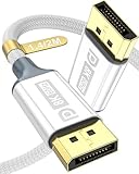 LMGKE DisplayPort 1.4 Cable to DisplayPort Cable，8K@60Hz DP Cable 32.4Gbps, Digital Video and Audio Connection for HDR, FreeSync, G-Sync, DSC 1.2, DTS-HD Gaming Monitor, Graphics Card, TV, PC, Laptop