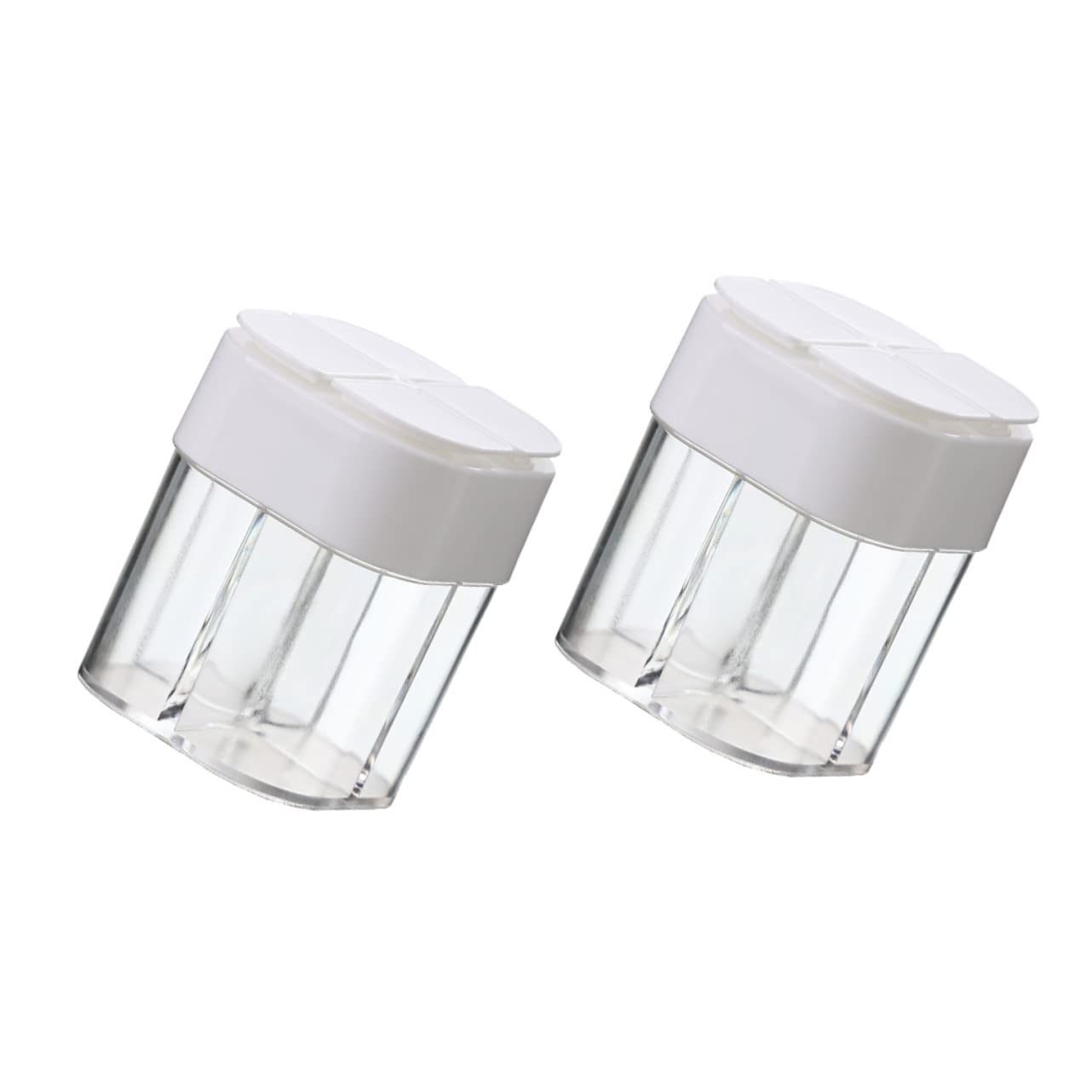 Unomor 2 Pack Salt Peppers Jars Bbq Seasoning Shakers Lids Travel Size Condiment Jar Kitchen Seasoning Bottles Minimalist Design