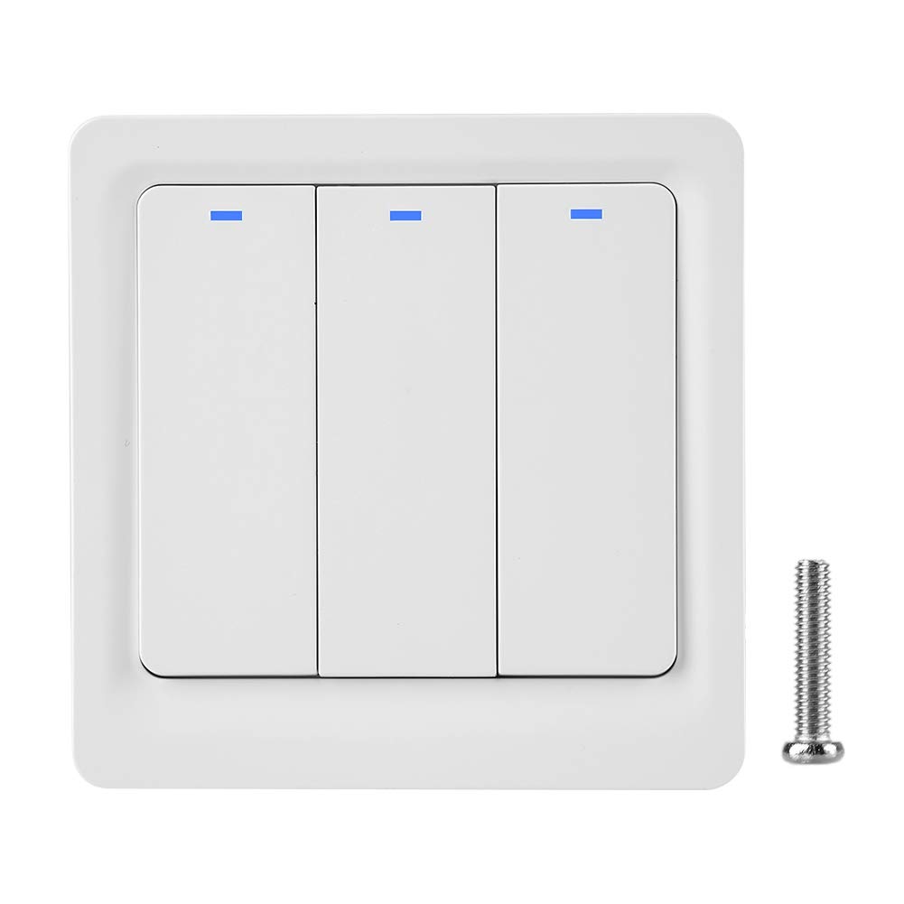 Interruttore luce touch WiFi Smart Wall, controllo vocale compatibile con Home EU 100 250V 15A