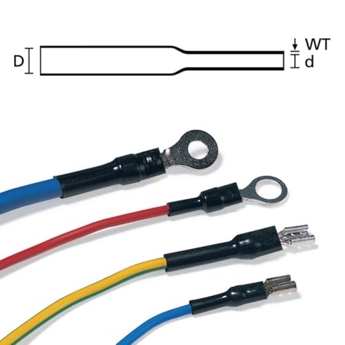 Gaine thermorétractable HellermannTyton noire dévidoir lot de 2 - 3