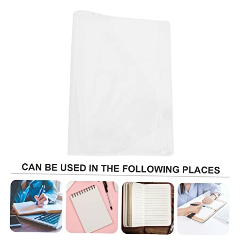 NUOBESTY Almofadas De Notas De Capa Protetora Transparente A5 Caderno A5 Bloco De Memorando Transpar