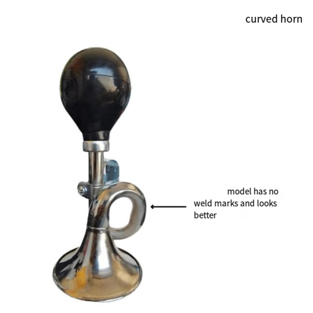 Bloepum Bicycle Snail Air Horn, Loud Sound, Elbow Retro Horn, Mountain Bike Riding Bicycle Accessories