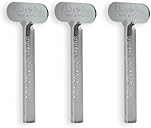 Davids Toothpaste Tube Squeezer, Dispenser Tube Roller, Metal Tube Key, Dispenser Wringer Tools, Recyclable Metal, Made in USA (3 Pack)