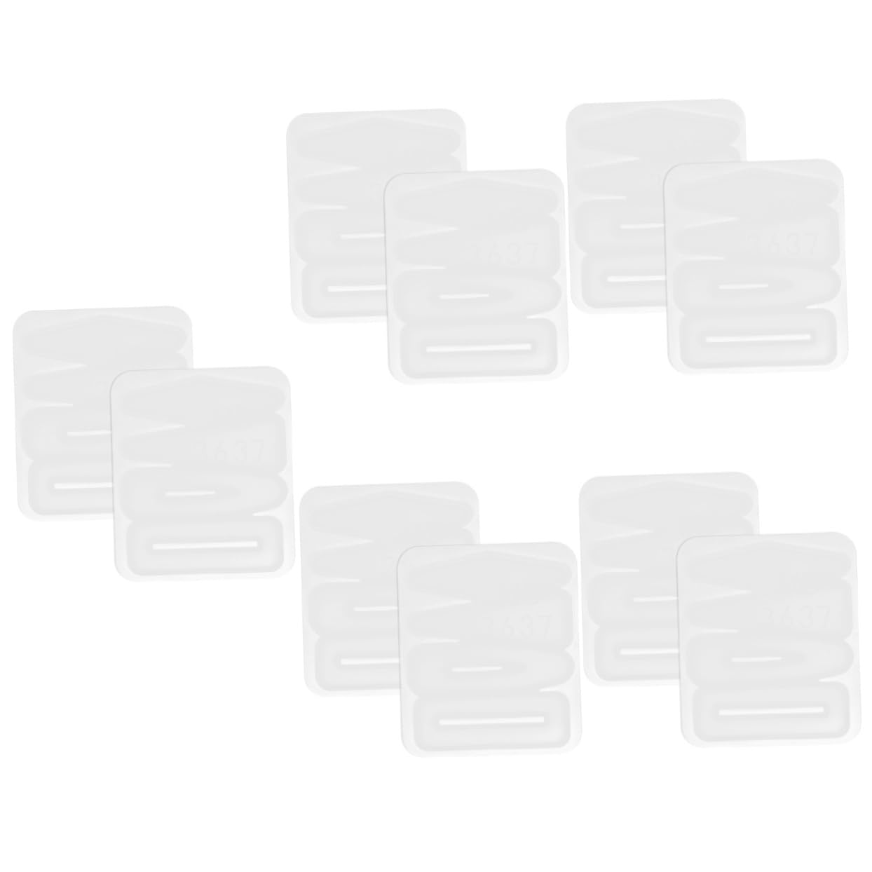 Uonlytech 5 Set Stampo Per Forcine Per Piccole Forcine Per Fermagli Per Accessori Per Stampo In Resina Per Donne Stampo In Silicone Fai Da Te 2 pezzi*5