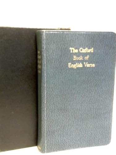 The Oxford Book of English Verse 1250 - 1918 B000SADUW2 Book Cover