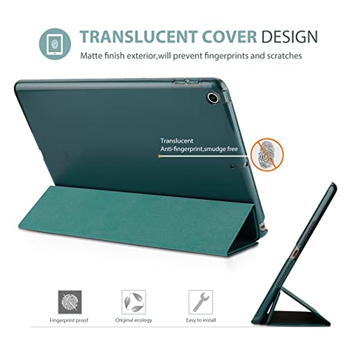 Image of ProCase Smart Case for iPad 9.7 Inch iPad 6th /5th Generation Case 2018 2017(Model: A1893 A1954 A1822 A1823), Ultra Slim Lightweight Stand Case with Translucent Frosted Back Smart Cover -Emerald
