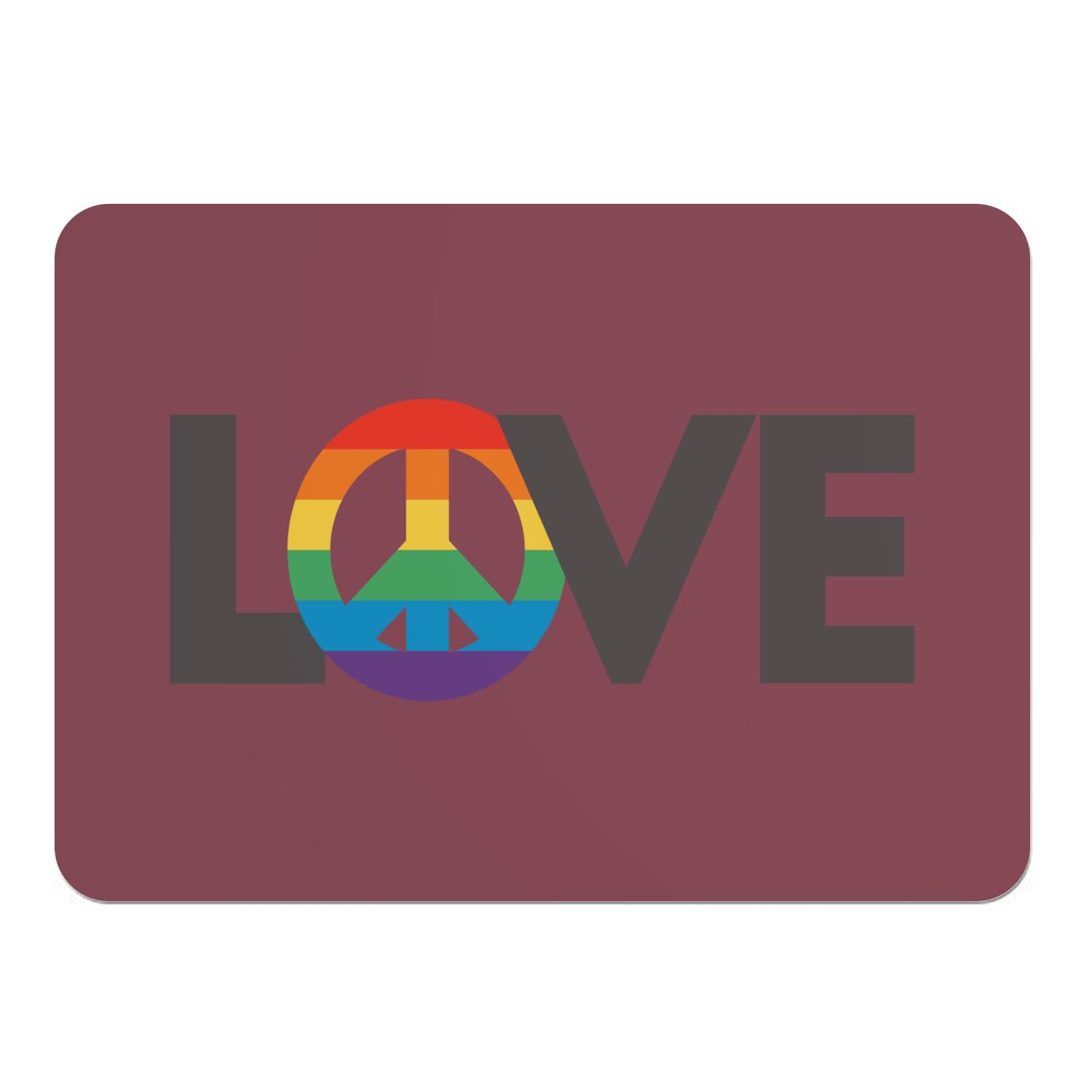 Set de table rouge pour protéger vos meubles des taches avec style arc-en-ciel LGBTQ+