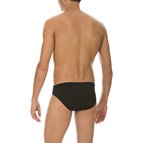 ARENA Men's Skys 3-Inch Brief Athletic Training Swimsuit, MaxLife Chlorine Resistant Fabric, Black, 40