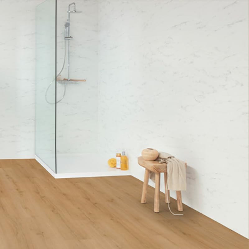 Pavimentos Arquiservi - Tarima Vinílica SPC Roble Madera Natural XL | Espesor: 6,5 (5,5+1) mm | Flotante en Clic | Uso Comercial Intenso | Zonas Húmedas | Cocina | Baño