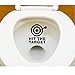 PMSMT Nouveauté créatif drôle Frapper la Cible Salle de Bains Toilette urinoir Autocollant Rappel pour Lui Elle