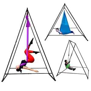 KT-Dedicated-Stand-Frame-for-Aerial-Yoga-Model-KT11520YG-Foldable-Portable-Height-Adjustable-Stable-and-Durable-Upgraded-Yoga-Swing-Stand-Frame