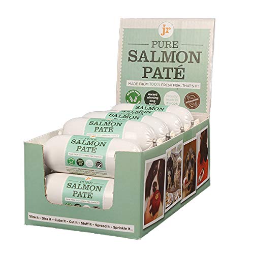 12 x 400g Pure Salmon Pate Pâté Complete Dog Food 100% Fresh Human Grade Fish