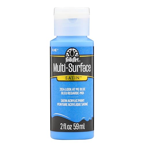 FolkArt Multi-Surface Paint in Assorted Colors (2 oz), 2924, Look At Me Blue