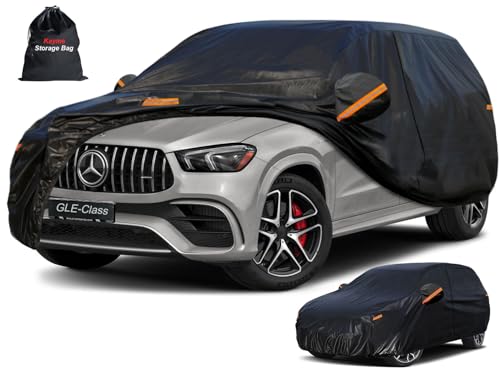 Kayme 7 Layers SUV Car Cover Custom Fit for Mercedes Benz GLE350 GLE450 GLE43 GLE53 GLE63(2015-2025) Waterproof All Weather for Automobiles, Outdoor Full Cover Rain Sun UV Protection.