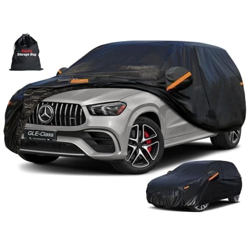 Kayme 7 Layers SUV Car Cover Custom Fit for Mercedes Benz GLE350 GLE450 GLE43 GLE53 GLE63(2015-2025) Waterproof All Weather for Automobiles, Outdoor F