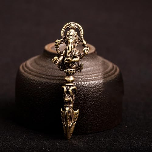 Colgante de cobre puro de moda con diseño de elefante Dios miniatura