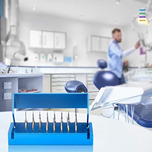 Faruijie 30 HOLES BUR BLOCK 4 Pcs 30 Holes Dental Burs Holder Block Case Opening Box Dental Lab Aluminum Bur Case Organizer thumb #5