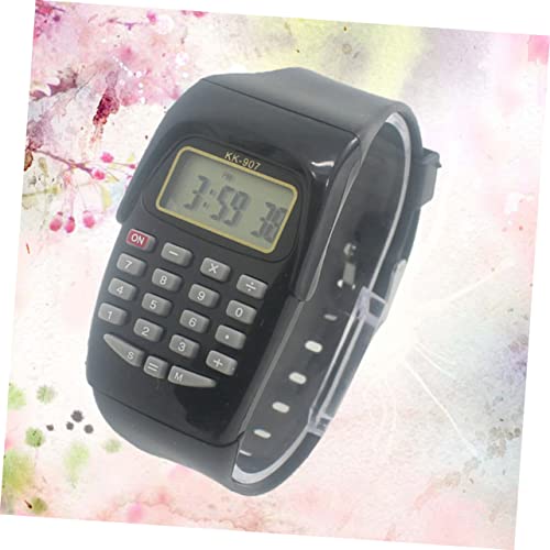 4Pcs Boy Girl Calculator Wrist Watch Portable Geometric Operation Timepiece for Boy Girl Birthday and Comfortable Helps Grasp Math Concepts3