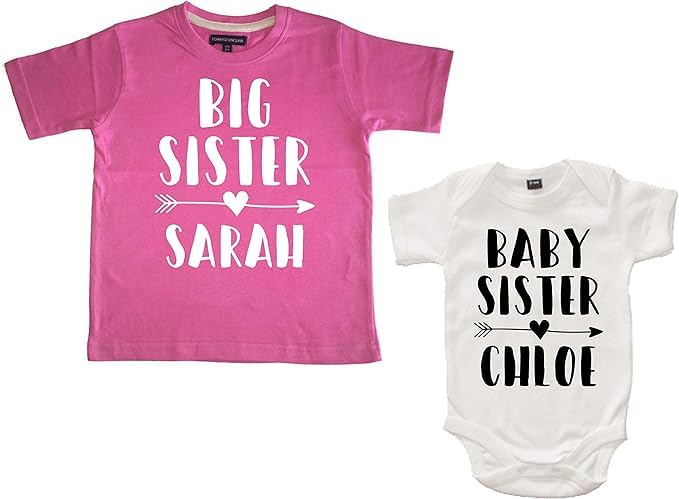 Edward Sinclair Set mit T-Shirt und Body für Mädchen Gr. 12-24 Monate/3-6 Monate, Bubblegum Pink/Weiß