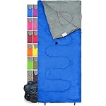 Sleeping Bag Indoor & Outdoor Use. Great for Kids, Boys, Girls, Teens & Adults. Ultralight and Compact Bags are Perfect for Hiking, Backpacking & Camping