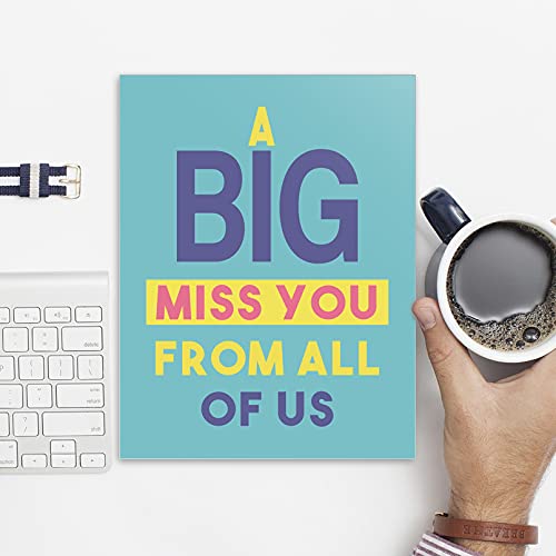 Big Miss You Card, Huge We Miss You Card From All Of Us, Miss You Card For Friends, Colleague, Family Members #TOP4