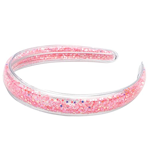 Yission 5Pcs Glitter Headbands For Girls Kids Star Headbands Sparkly Head Bands Rainbow Hairband Toddler Headband Cute Hair Accessories For Girls #TOP5