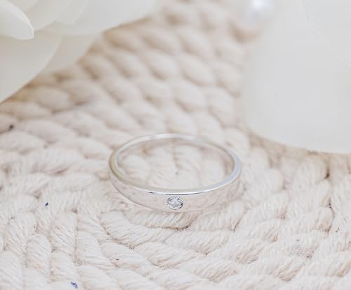 Precious Pieces Sterling Silver Dainty CZ Baby Ring or Girl's Ring4